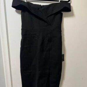 Lulus Black Off the Shoulder Dress-M